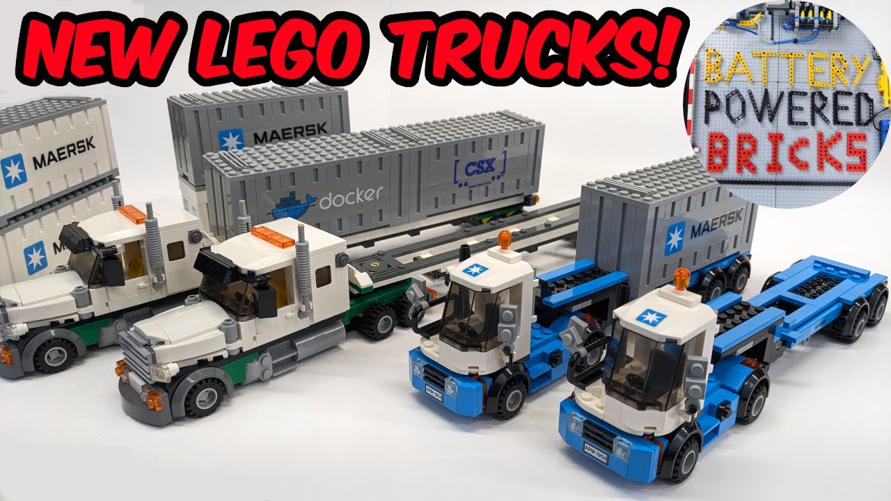 Lego Maersk and Hauling Bricks Trucks