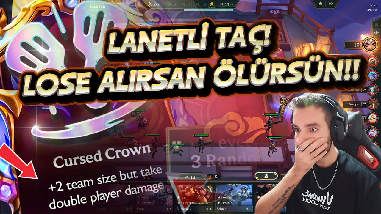 CURSED CROWN! TEMPO SEVENLERE LOSE ALIRSAN ÖLÜRSÜN!| SET 16 TFT