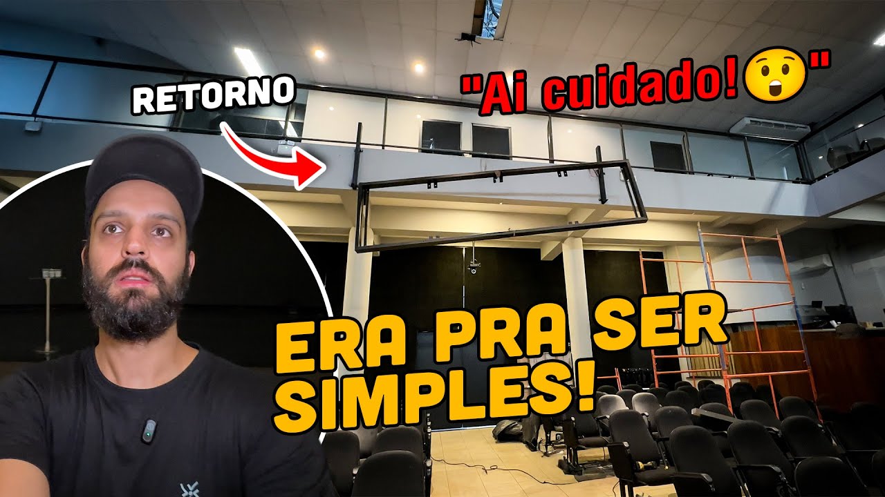 PAINEL DE LED PARA RETORNO DE LETRA DO LOUVOR!!😲