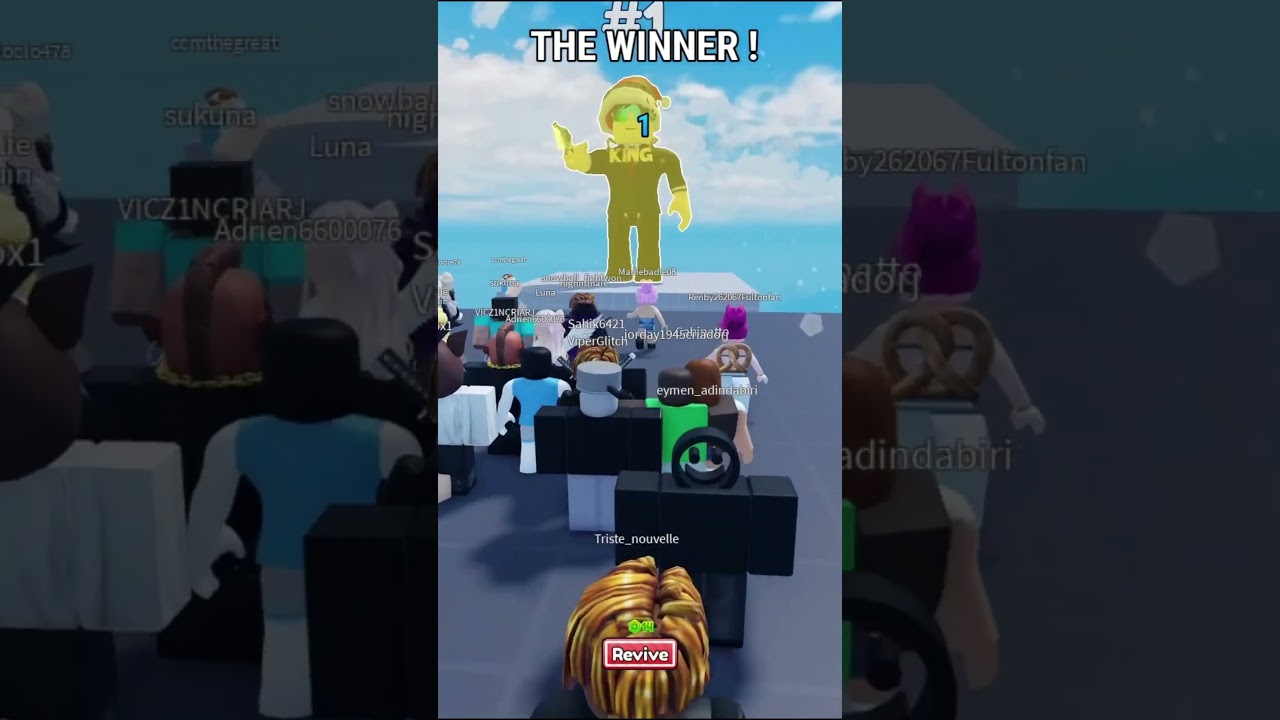 Playing Blind Shot but with 100 players!! 😁 #blindshot #roblox #shorts