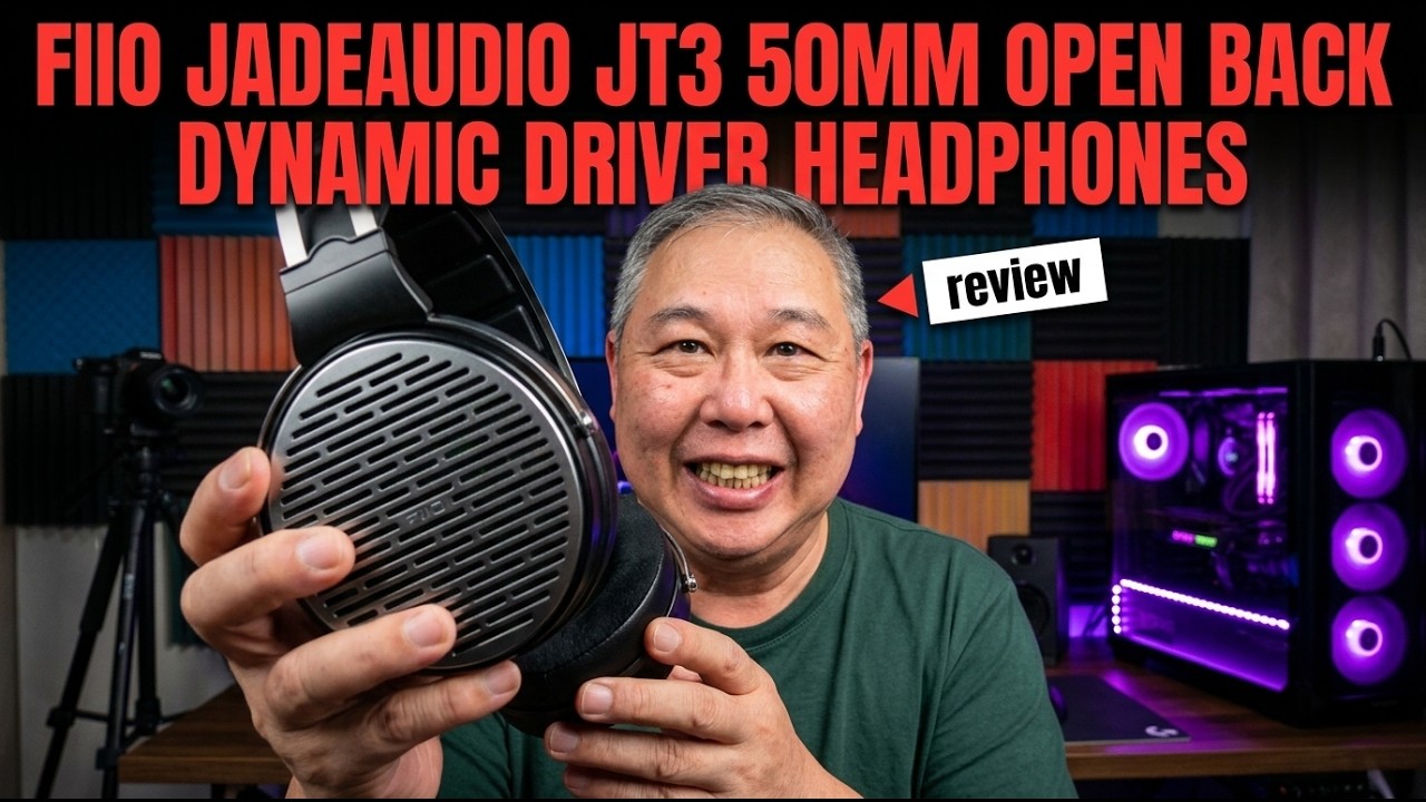 FiiO Jadeaudio JT3 50mm Open back Dynamic Driver Headphones | Review