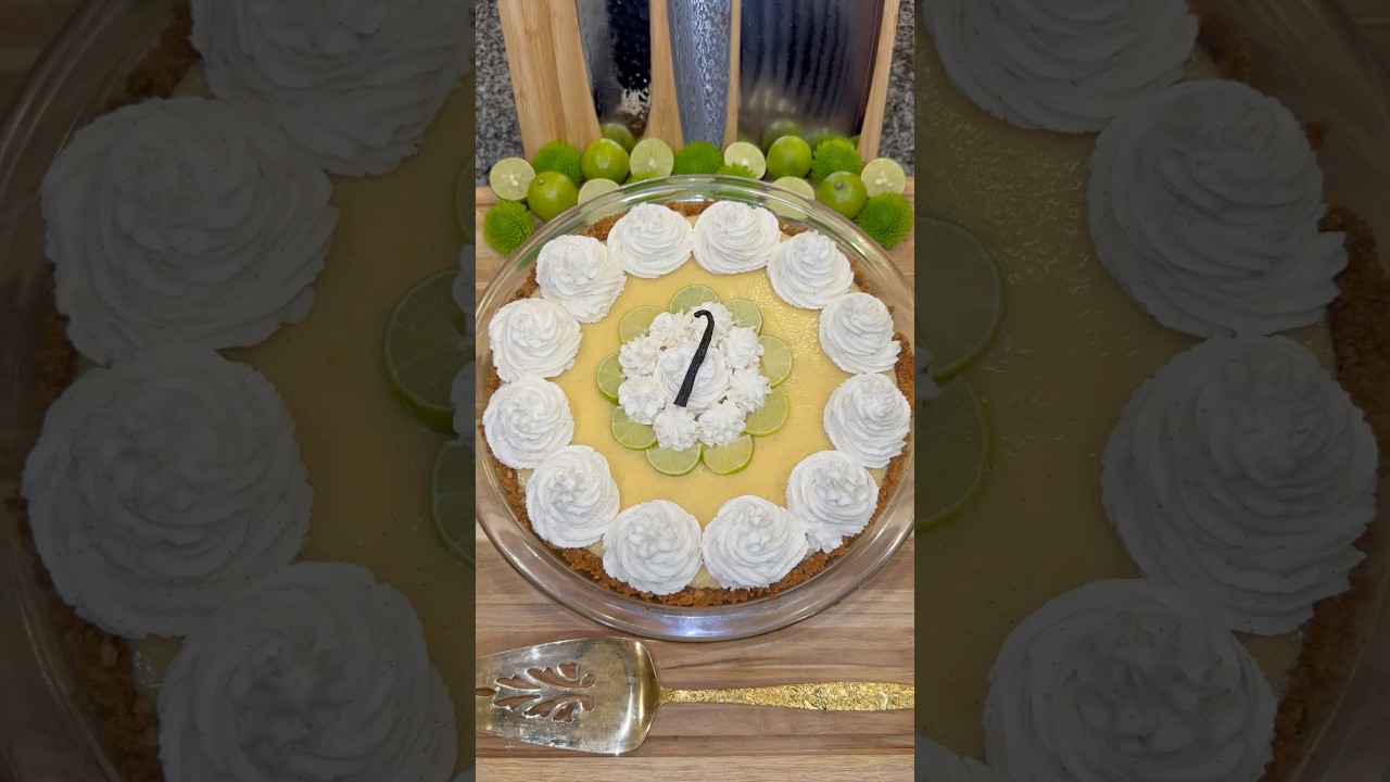 Vanilla Bean Key Lime Pie💚 #dessert #keylimepie #recipe #food #cooking