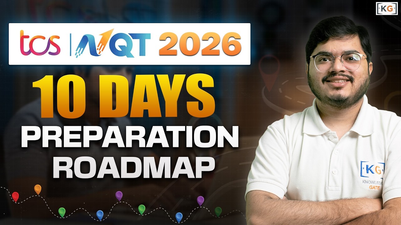TCS NQT 2026 Last 10 Days Strategy | Final Revision Plan to Crack Ninja / Digital / Prime