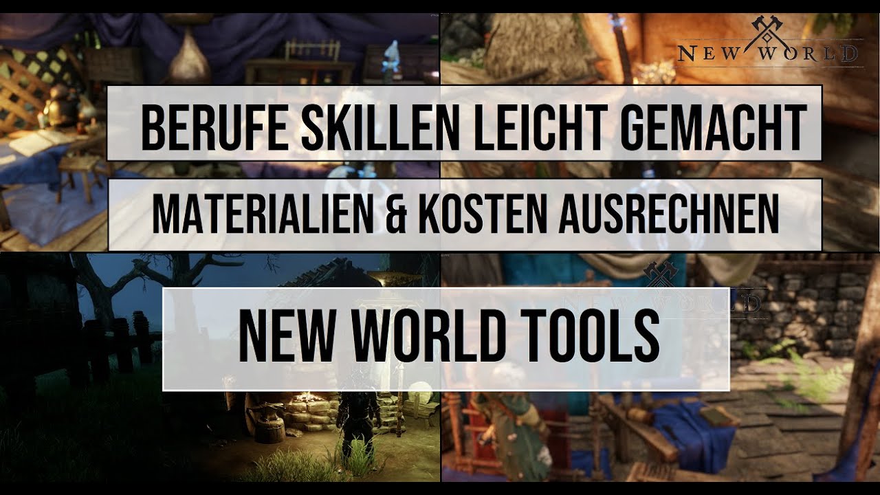 New World Tools |Anzahl an Materialien zum Berufe leveln  (1-200) bestimmen + Kosten |Guide |Deutsch