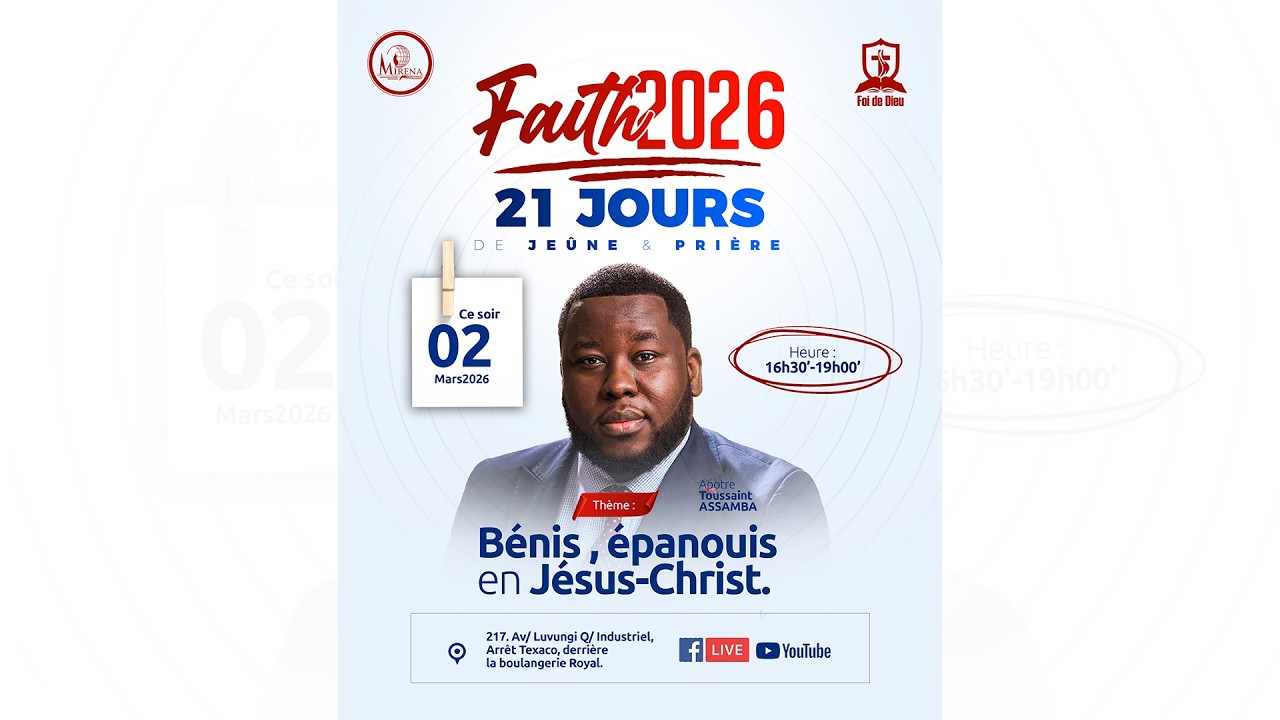 FAITH 2026 - JOUR 15-  Apôtre Toussaint ASSAMBA