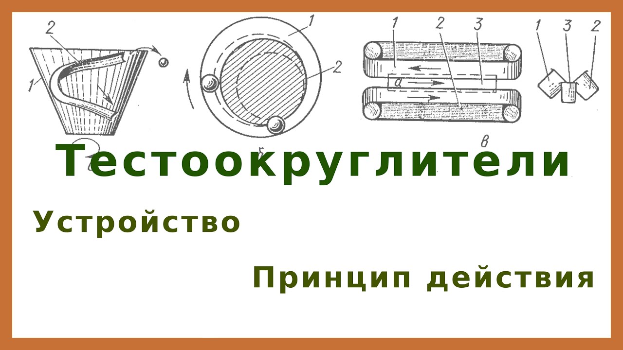 Тестоокруглители: устройство, принцип действия и элементы расчёта