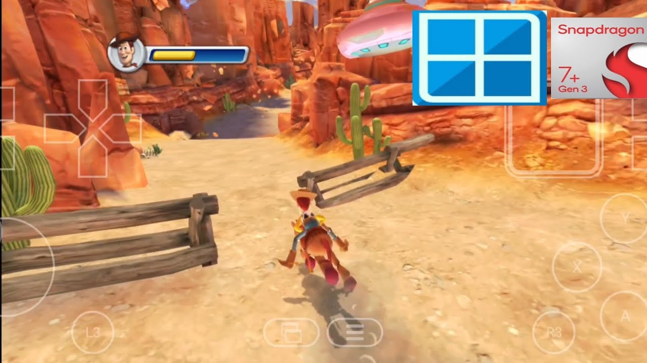 Toy story 3 gameplay on winlator10.0 (Hotfix) Android || Snapdragon 7+ gen 3