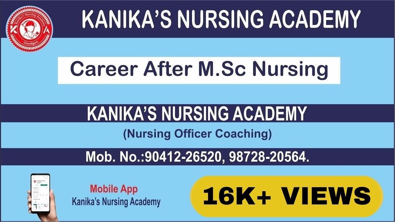 Career After M.Sc (Nursing) : KANIKA'S NURSING ACADEMY