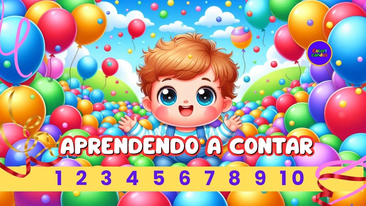 Vamos contar? N&uacute;meros  0 a 10 - m&uacute;sica infantil educativa - desenho educativo #coloricandos