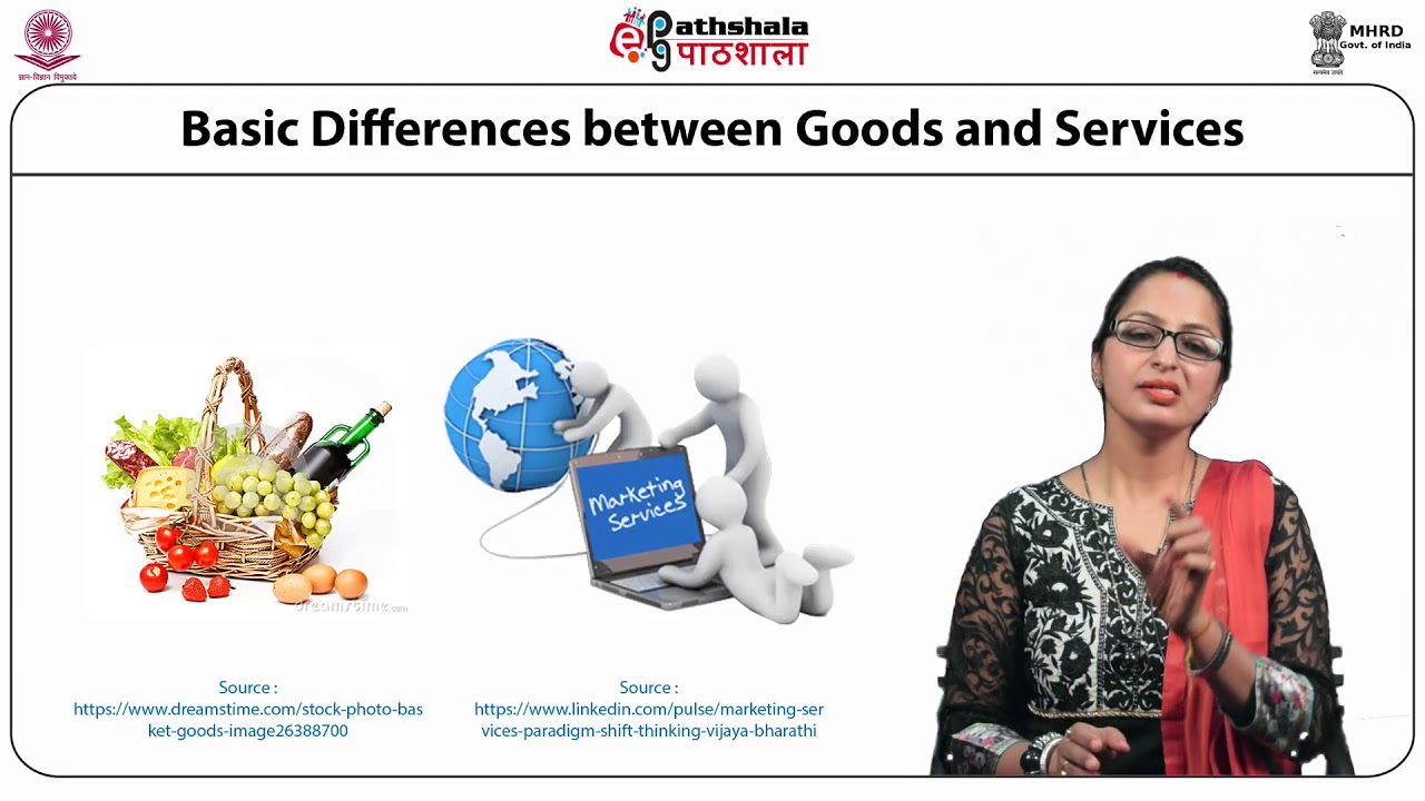 Goods vs service marketing