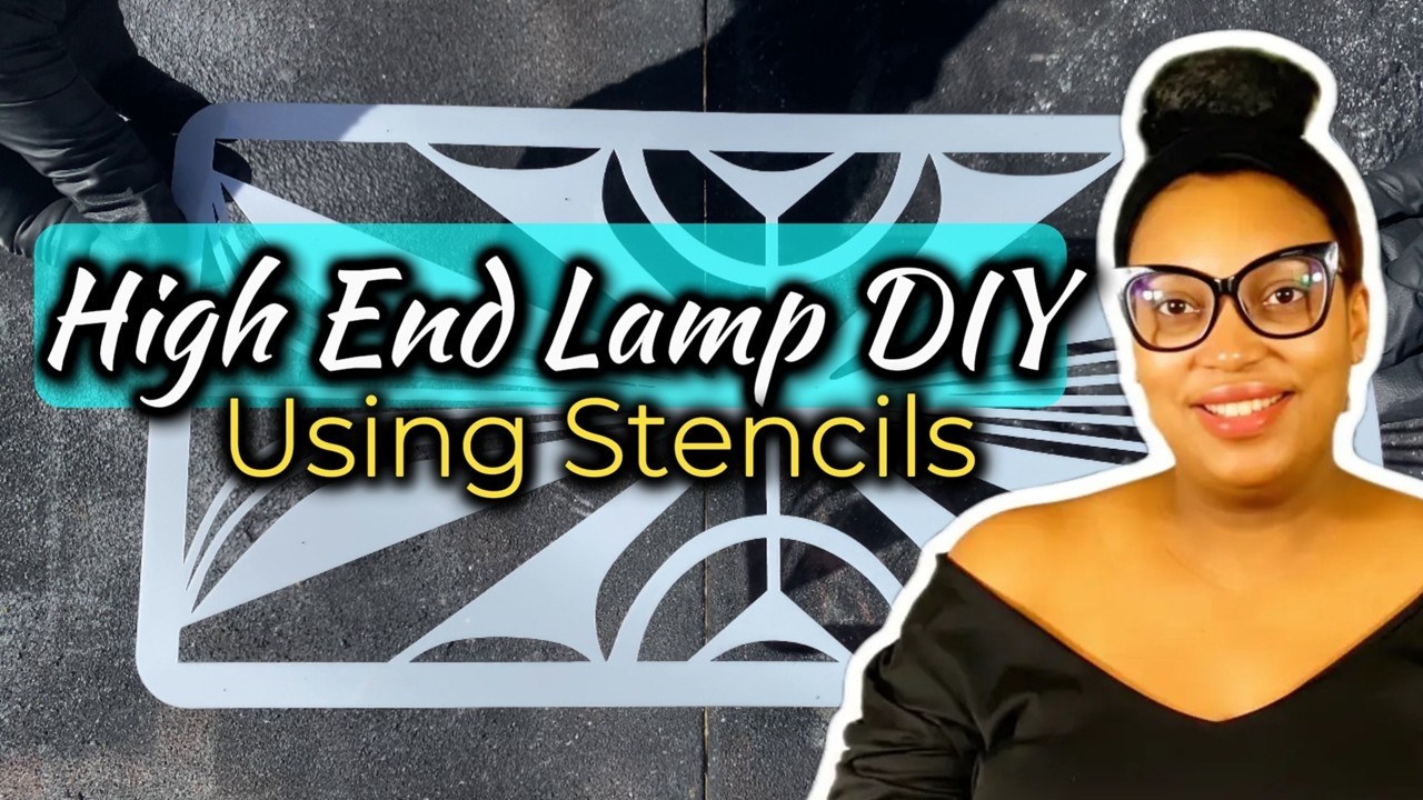 You Won’t Believe This Lamp! 💡 High End DIY Using Stencils!