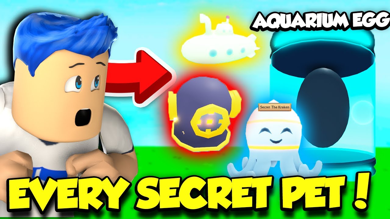 Getting EVERY SECRET PET In The AQUARIUM EGG In Tapping Simulator!! (Roblox)