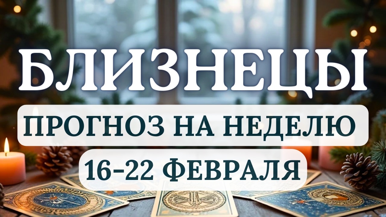 БЛИЗНЕЦЫ♊НЕДЕЛЯ БУДЕТ БОГАТА НА ХОРОШИЕ ИДЕИ И ГРАНДИОЗНЫЕ ПЛАНЫ♊ ПРОГНОЗ С 16 ПО 22 ФЕВРАЛЯ 2026