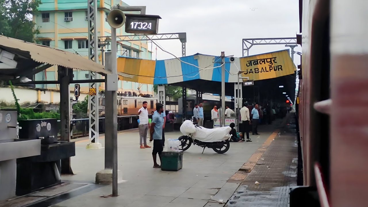 Arrival And Departure Scene Of JABALPUR || 17324 Full Train Journey EP-4