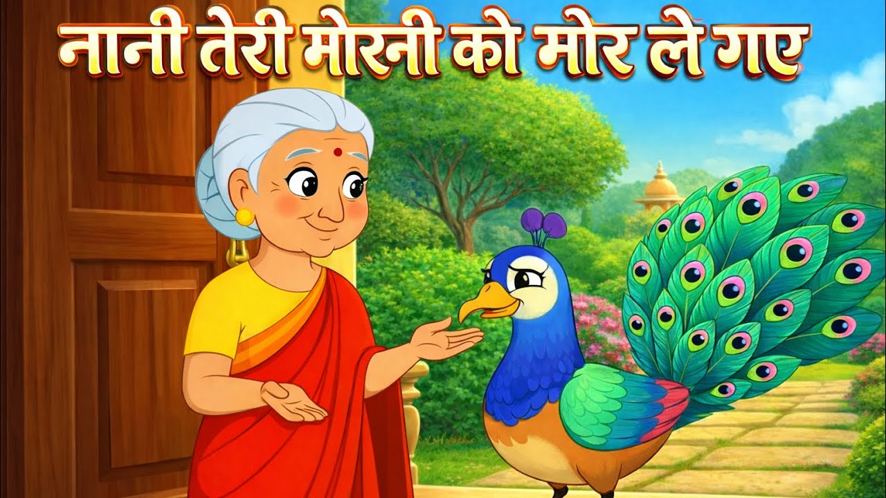 नानी तेरी मोरनी को मोर ले गए 🦚 | Nani Teri Morni Ko Mor Le Gaye | Hindi Rhymes #cartoon #kidssongs 