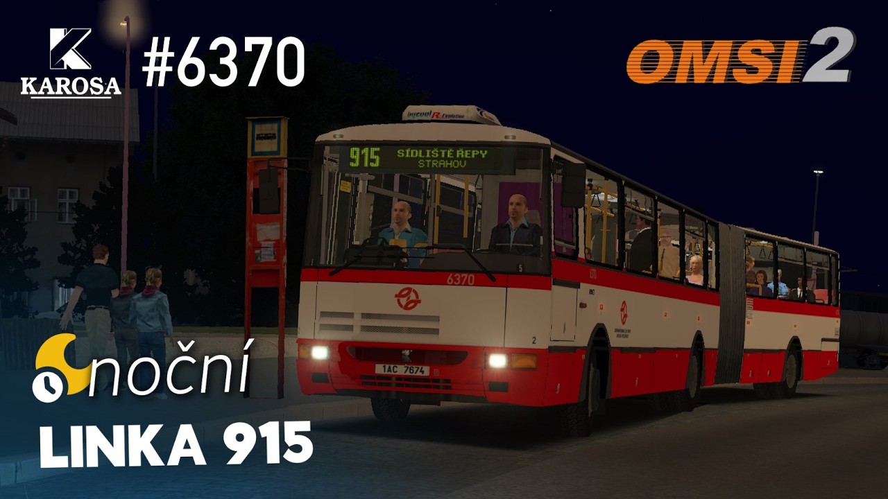 OMSI 2 #212 - Novinka! Okružní linka 915 přes Strahov - Upravená Karosa B961 #6370