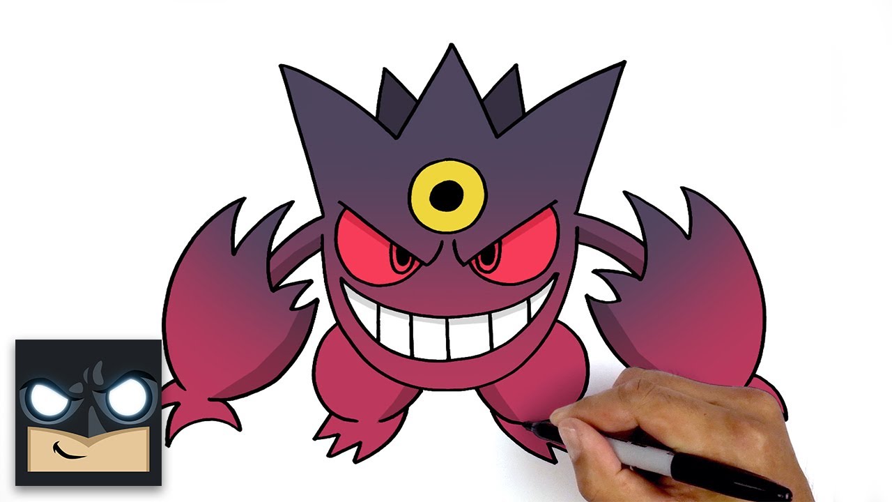 How To Draw Mega Gengar | Pokemon