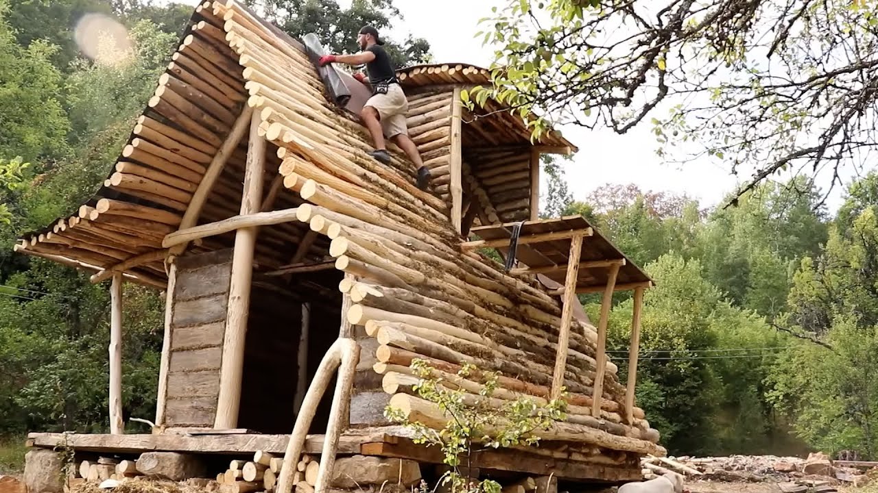 Renovating An Old Hut Into A Sturdy And Durable House | Start to finish By @bogdanintheforest4382