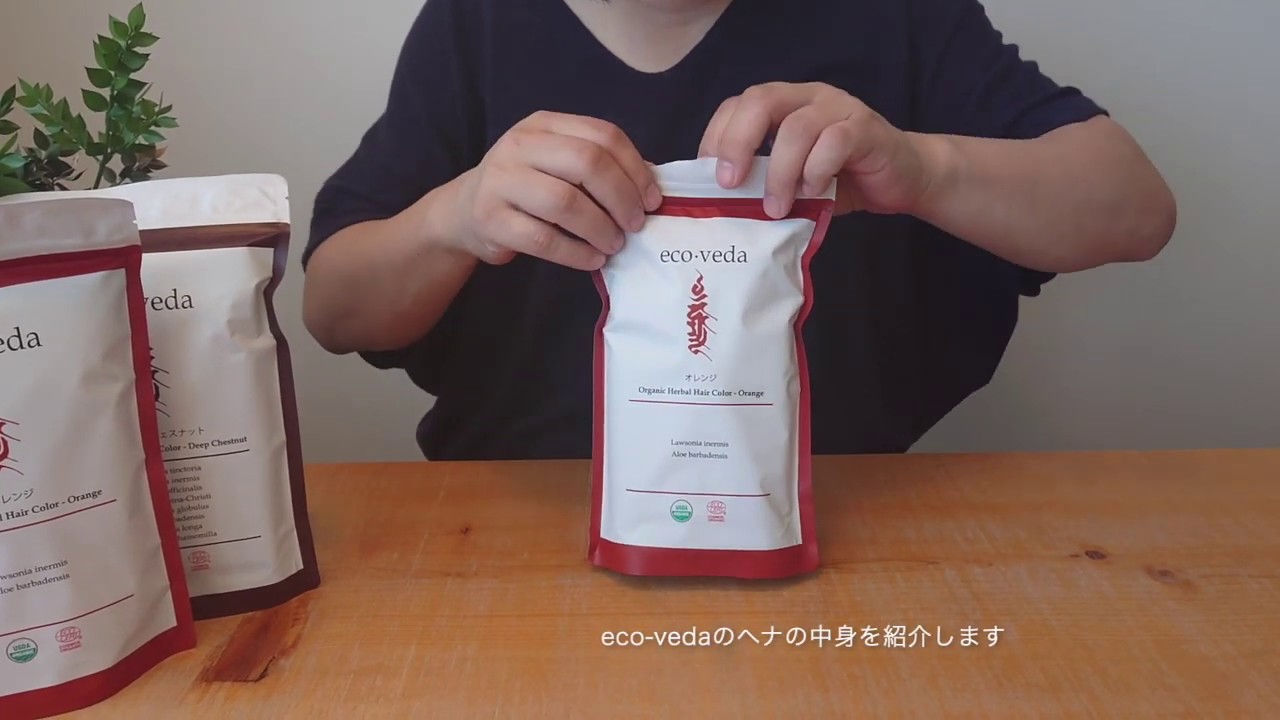 eco-vedaのヘナの袋の中身を紹介します