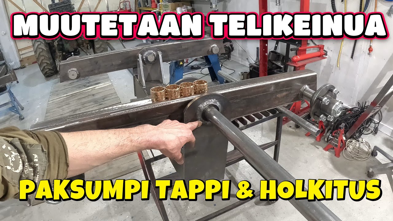 Metsäkärryn telikeinun muutos  - kommettien perusteella suurrennetaan tapitusta | OSA2.3