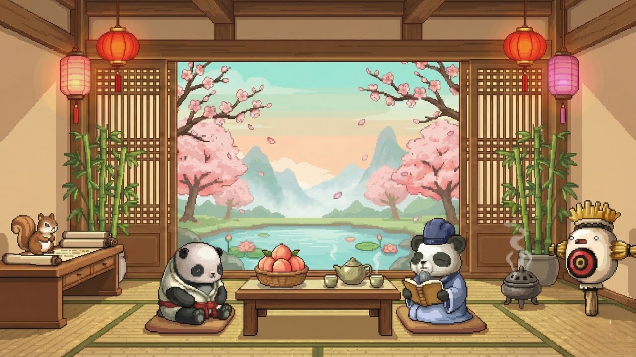 무릉도원, 평온한 작업실에서 공부하기 🌿 | 메이플스토리 BGM 1시간
