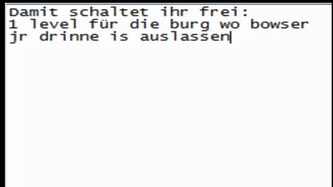 Let´s Freischalten New Super Mario Bros DS in welt 1