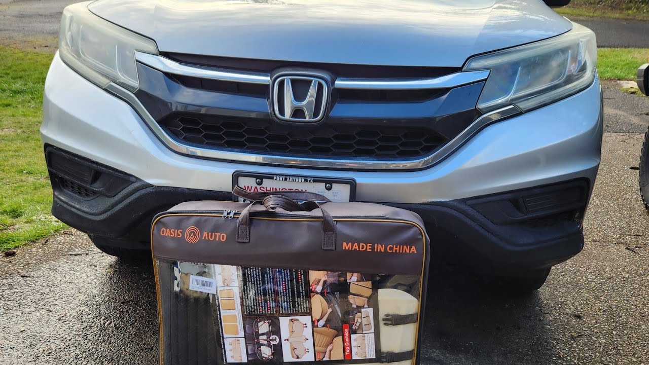 Установка чехлов на сиденья Honda CRV 2015 года