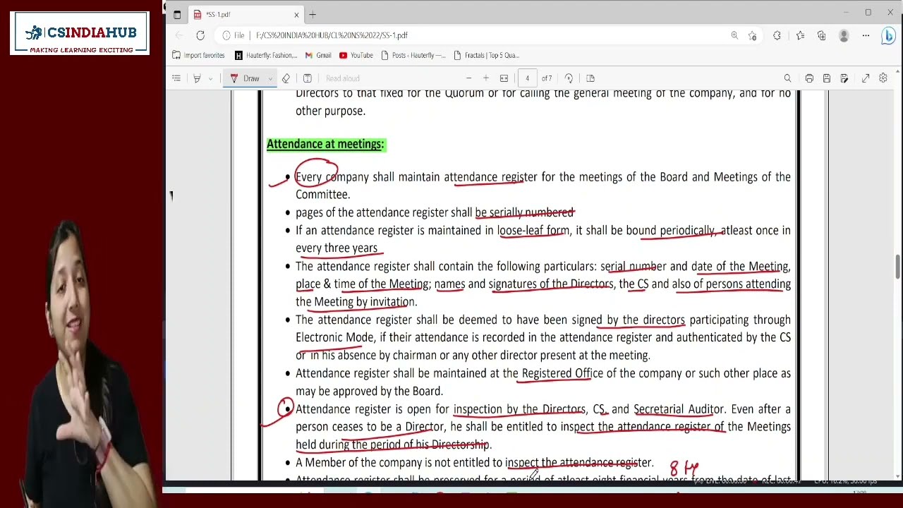 Mastering Secretarial Standards  Quick Revision of Board Meeting SS 1 | DEC 23