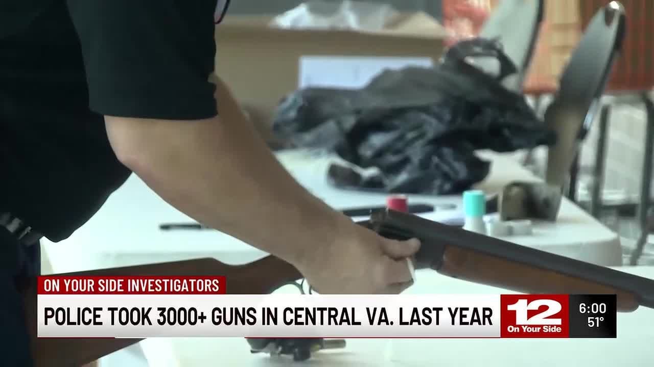 Police take roughly 3,000+ guns off Central Va. streets each year