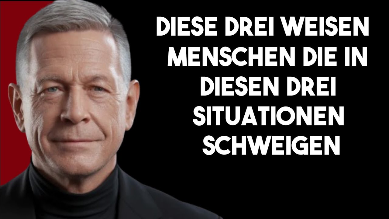 Ein weiser Mann schweigt in diesen drei Situationen.