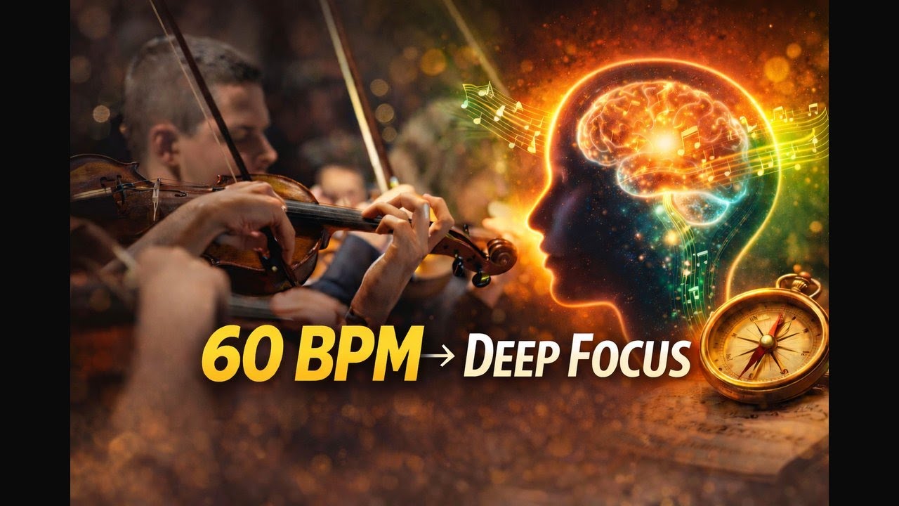 60 BPM Baroque Music for Deep Focus & Memory | Lozanov Method Inspired