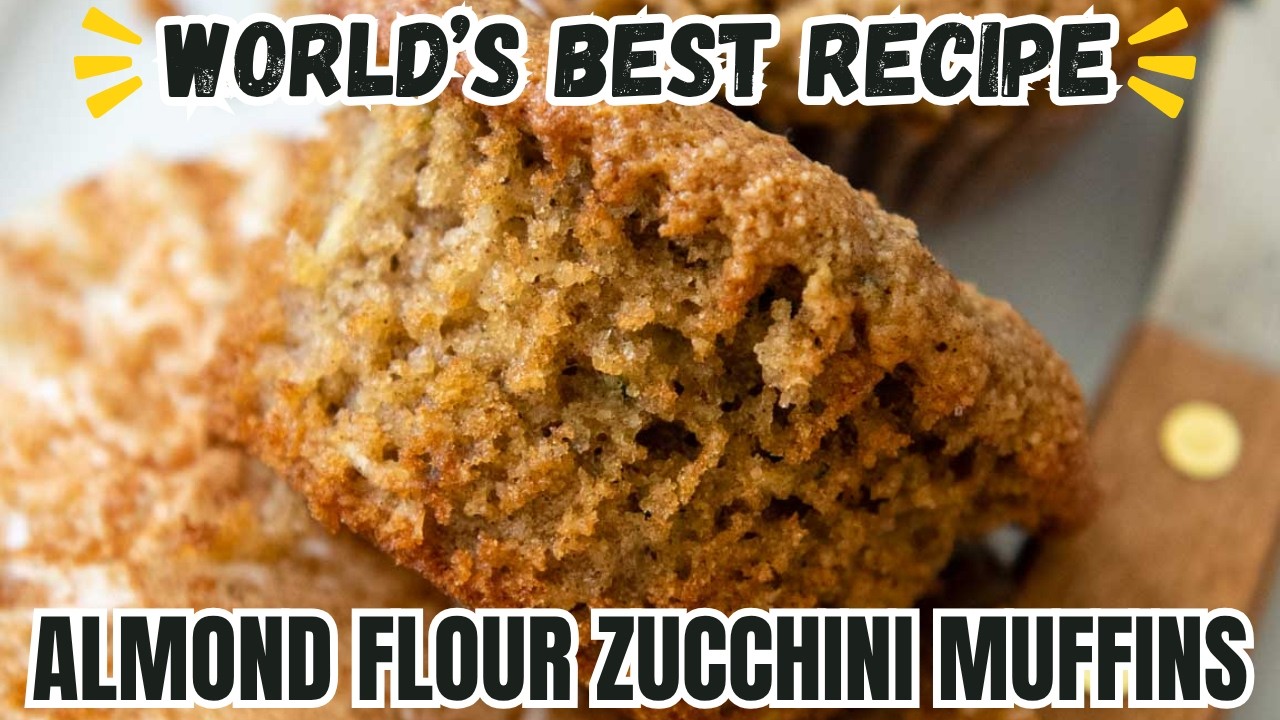 Простой трюк! Пышнейшие маффины из цуккини из миндальной муки 👗� Безглютеновый рецепт