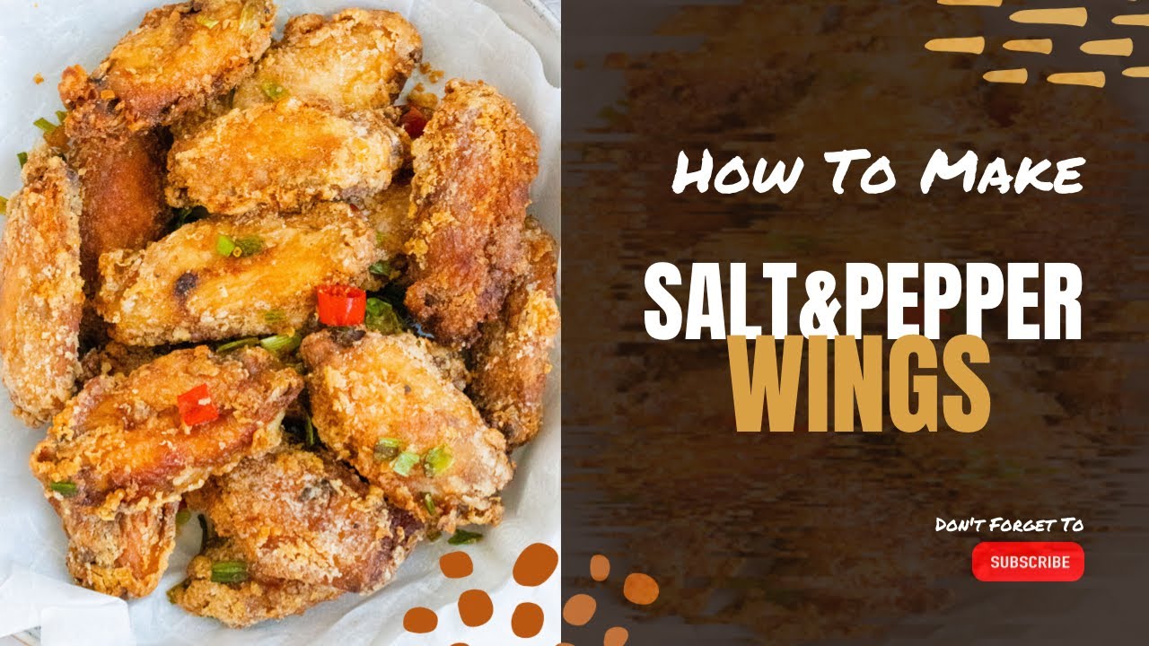 How to make SALT AND PEPPER chicken Wings | The BEST Chicken Wings Ever!!   #friedchicken  #hotwings
