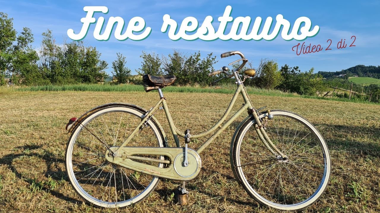 FINE RESTAURO bianchi freni a bacchetta del 1936 video 2 di 2