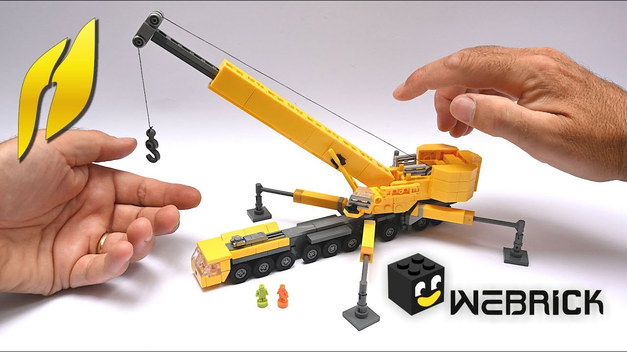 Liebherr LTM 1750-9.1 mobile crane (MOC - 4K) #webrick #lego #toys #liebherr #crane #mobilecranes