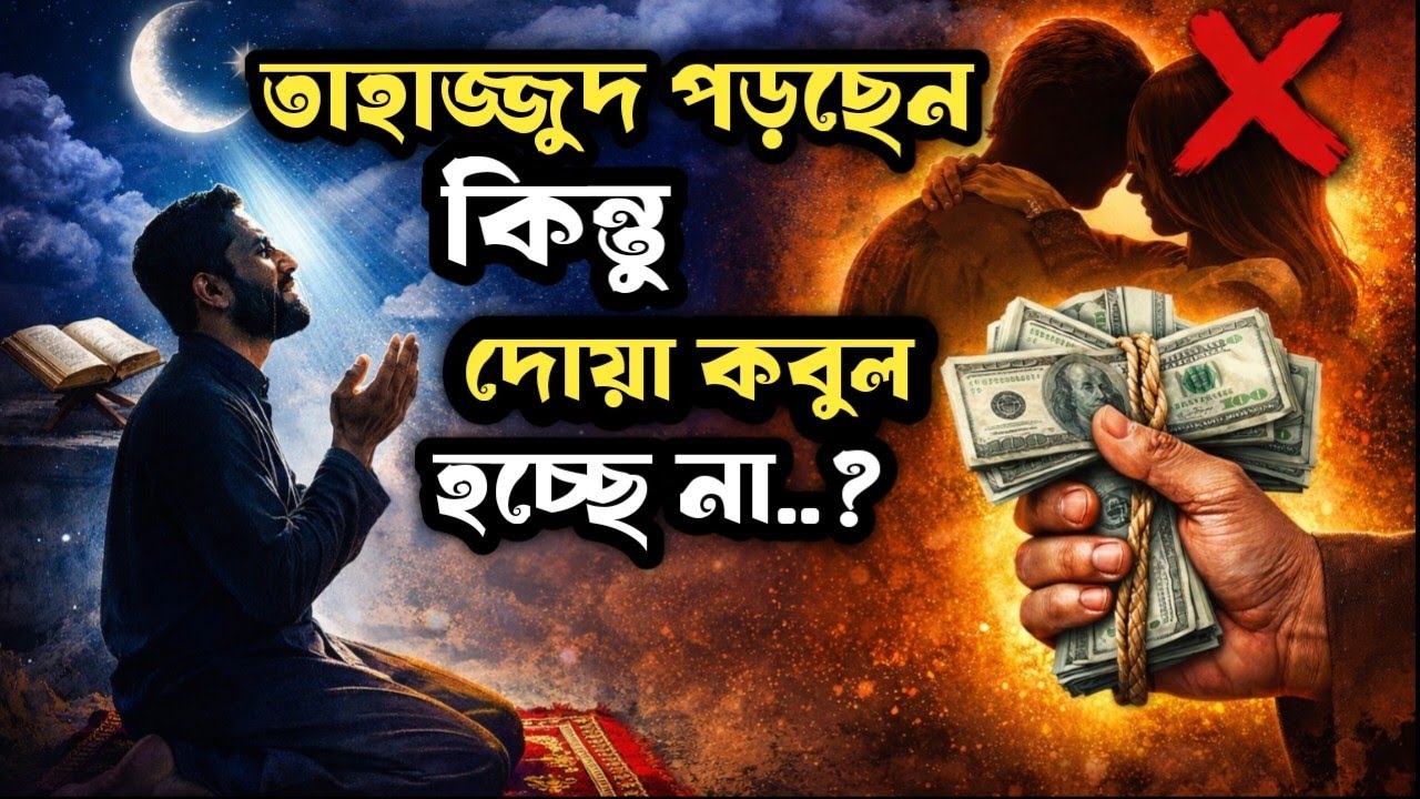 যে ২ কারণে সারারাত তাহাজ্জুদ পড়েও দোয়া কবুল হয় না! 😱 - Emotional Islamic Motivation