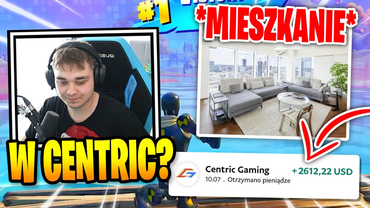 😱 KUBX O TYM ILE ZARABIAŁ W CENTRIC! STREAM Z *NOWEGO* MIESZKANIA! ~ KULARZ SZOTY