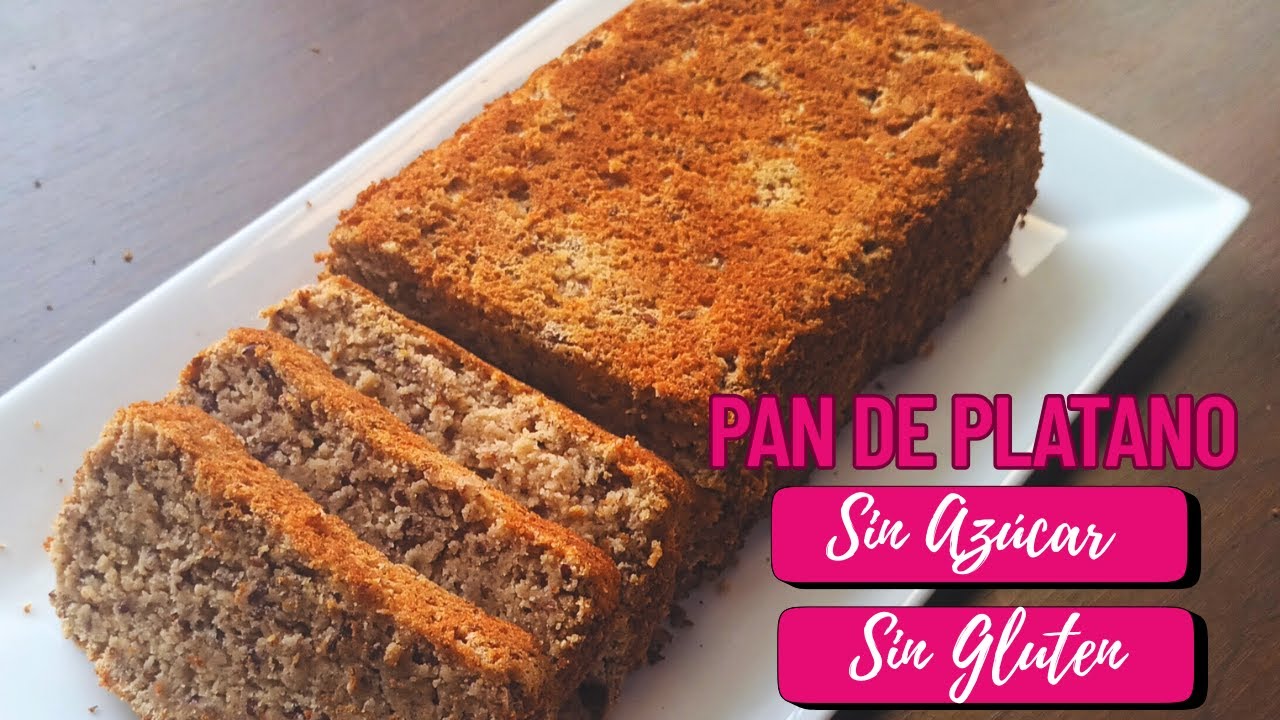 PAN De Plátano/Banano🍌 con Linaza / Sin Harina / Sin Azúcar - Baja de PESO -Alto Contenido de FIBRA👌