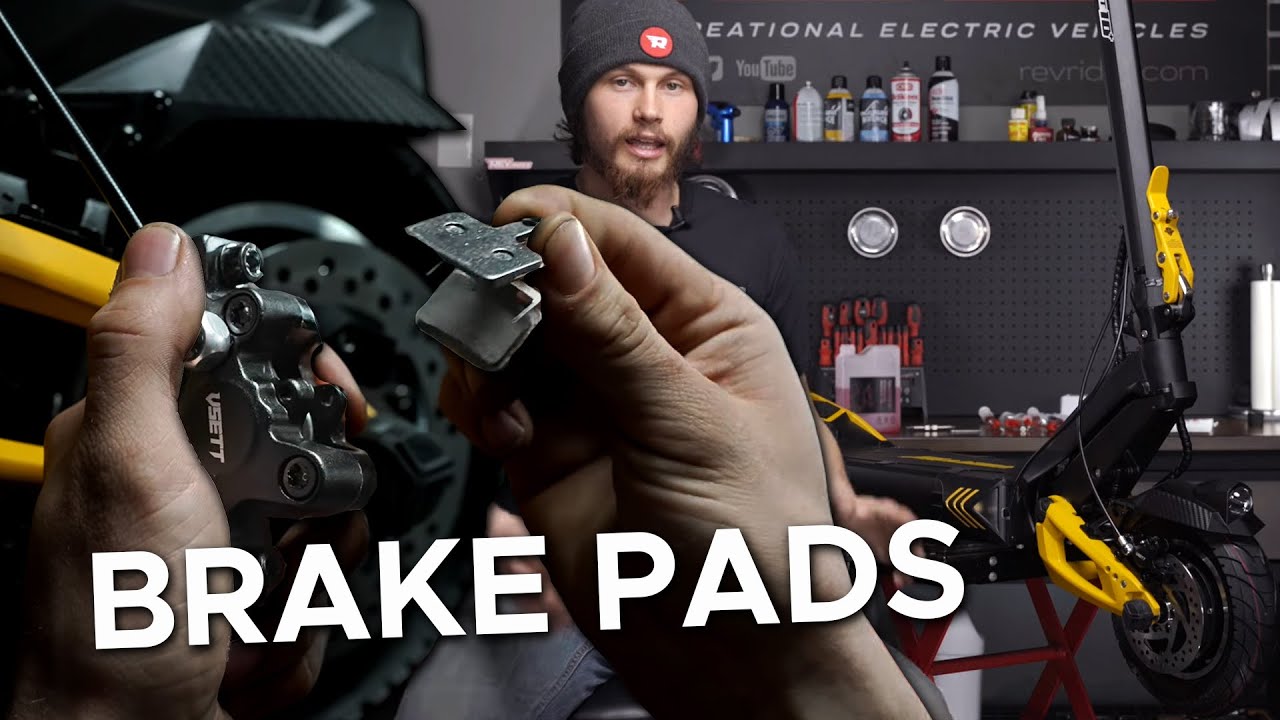 VSETT 10+ Electric  Scooter Brake Pad Replacement Tutorial - may work with many scooters