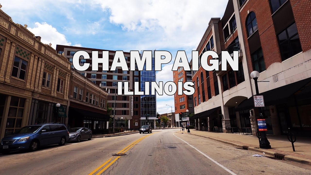 Champaign, Illinois - Driving Tour 4K