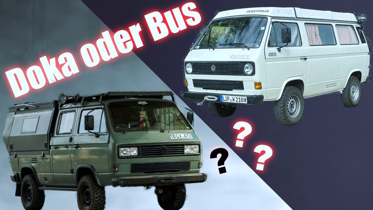 VW T3 Bus vs. Doka – Der ultimative Vergleich! 🚌 vs. 🚚 Mitten in Afrika 🦏