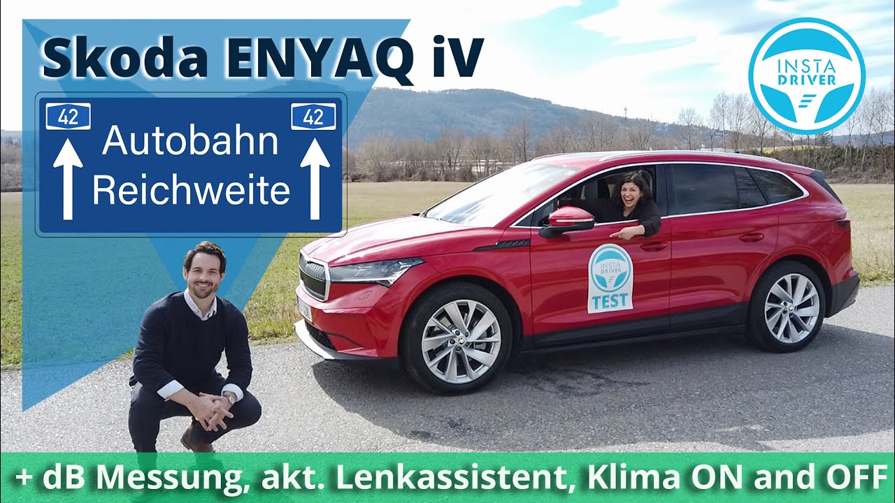 Skoda ENYAQ iV | Autobahnverbrauch und Reichweite +  Assistenzsysteme Test
