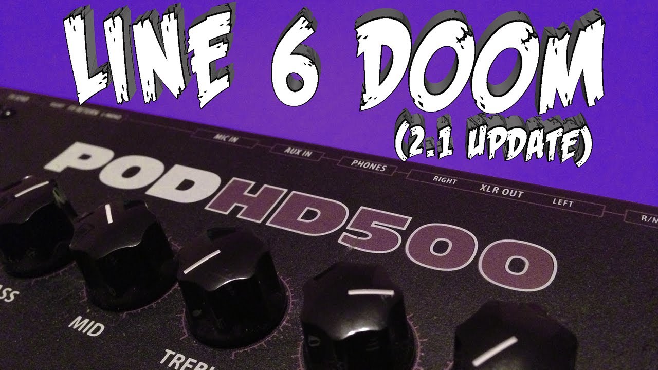 Line 6 HD500 Doom Amp Model Demo - Firmware Update 2.1