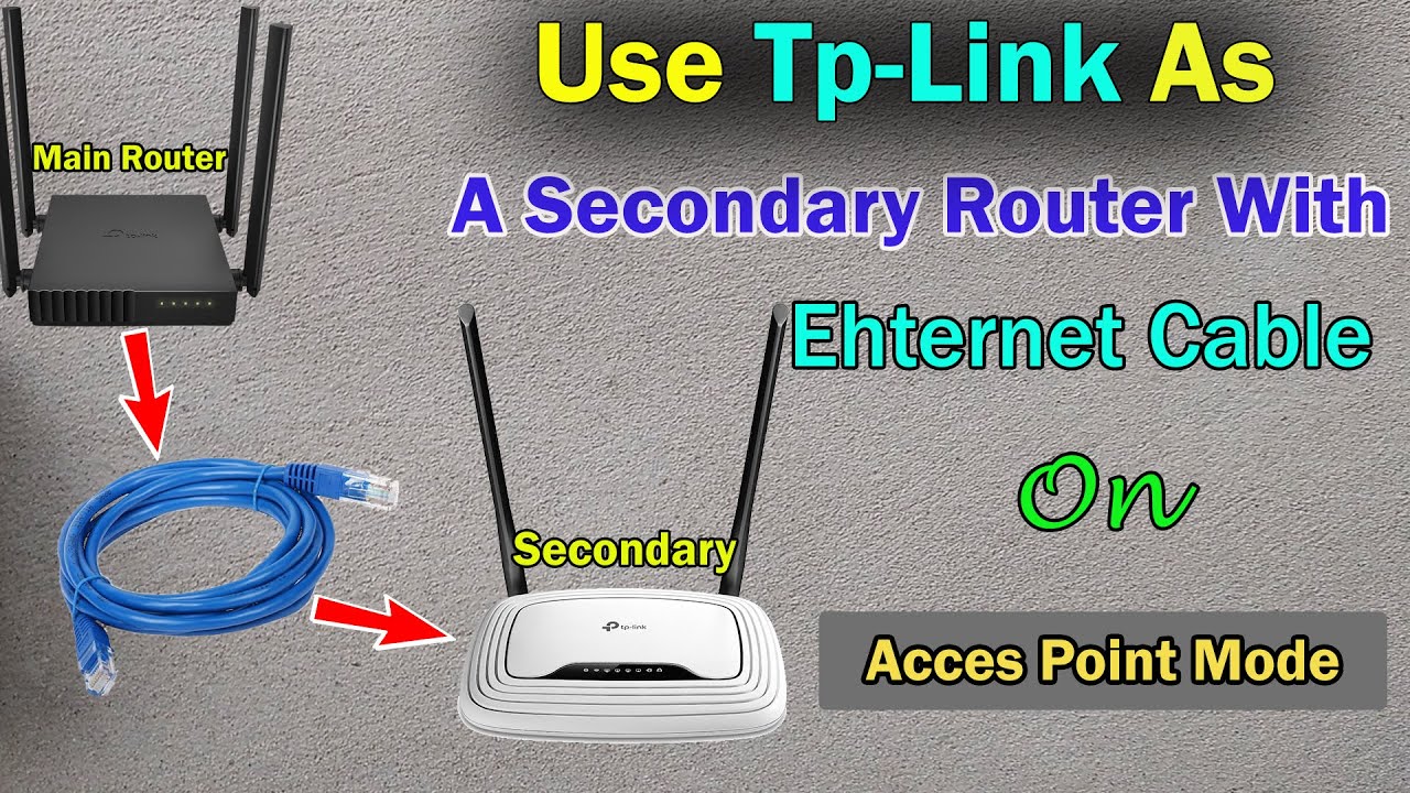 Как настроить режим точки доступа на маршрутизаторе Tplink с помощью кабеля Ethernet