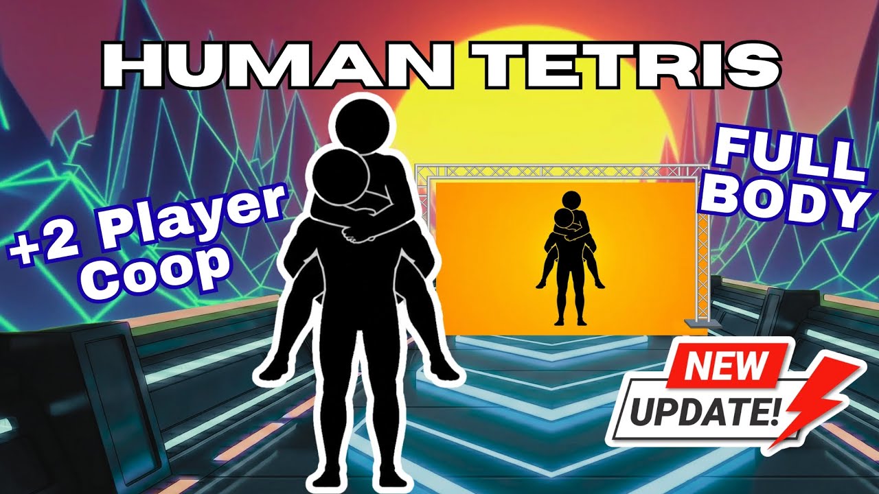 HUMAN TETRIS | Immersive Interactive Warm-Up 2 Player | 9 Min Co-op Full Body