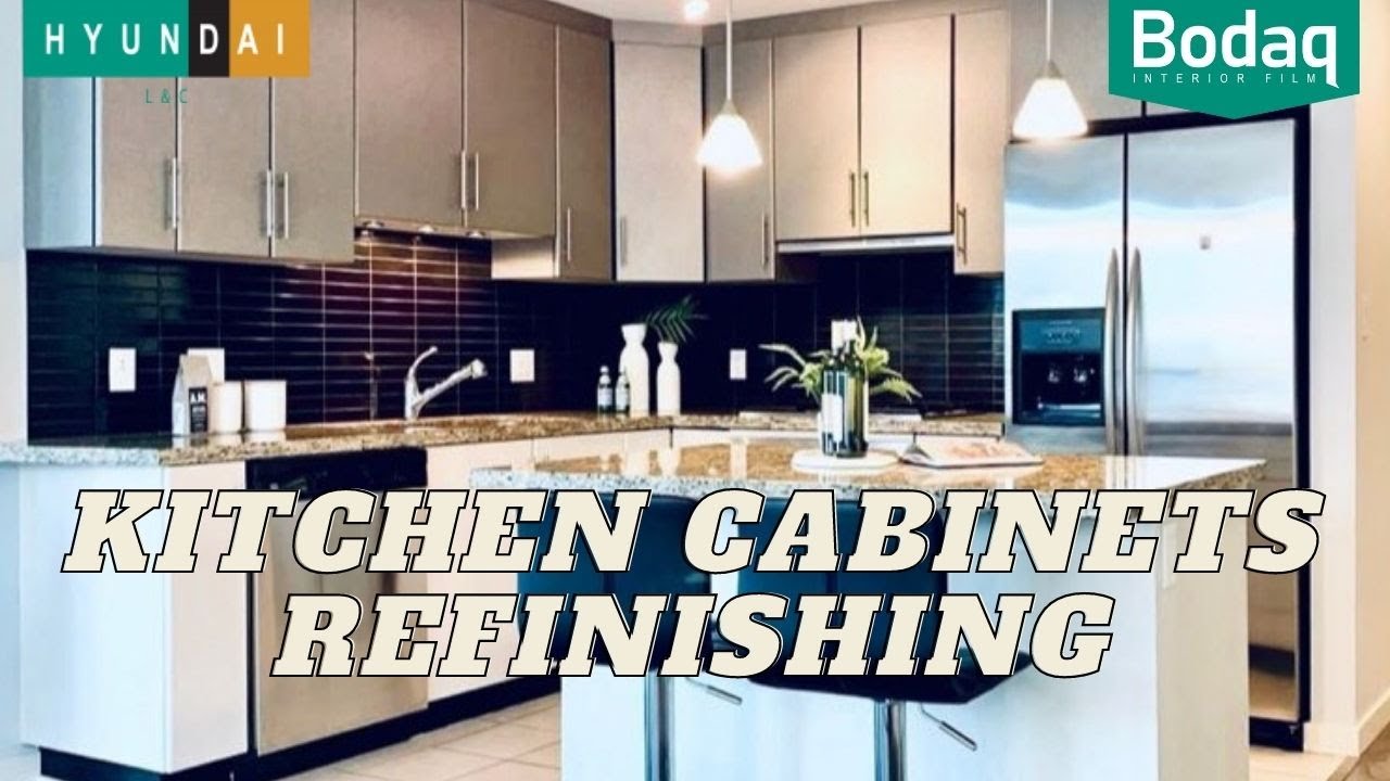 Kitchen Cabinets Refinishing With Bodaq Interior Film