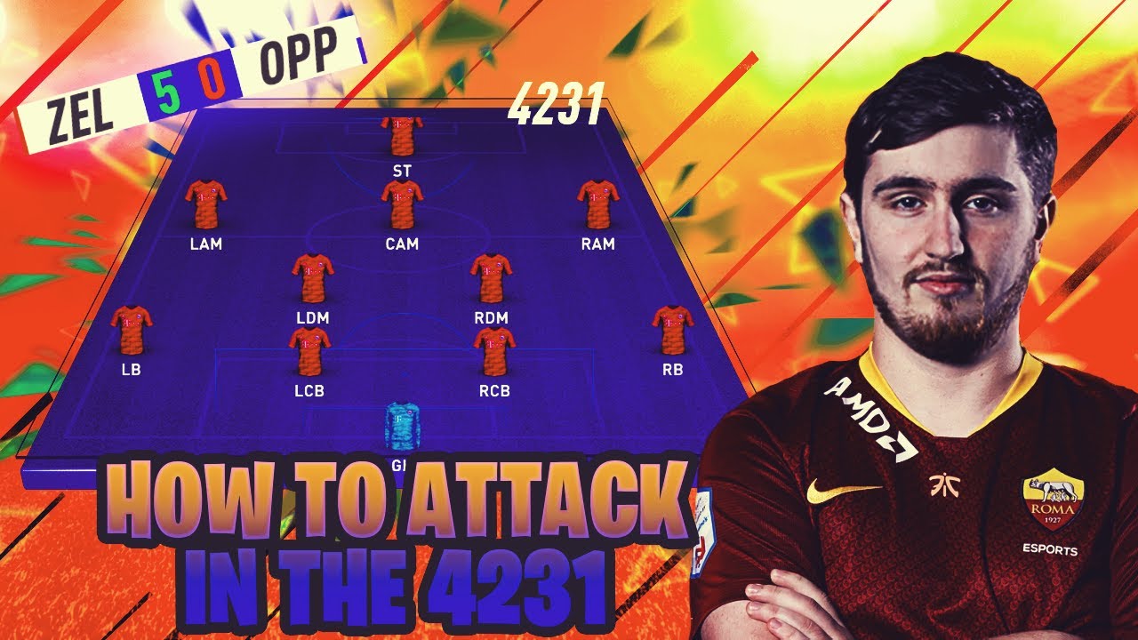 FIFA 20 HOW TO ATTACK WITH THE 4231! BEST 4231 TACTCS + INSTRUCTIONS INCLUDED! HOW TO SCORE MORE!