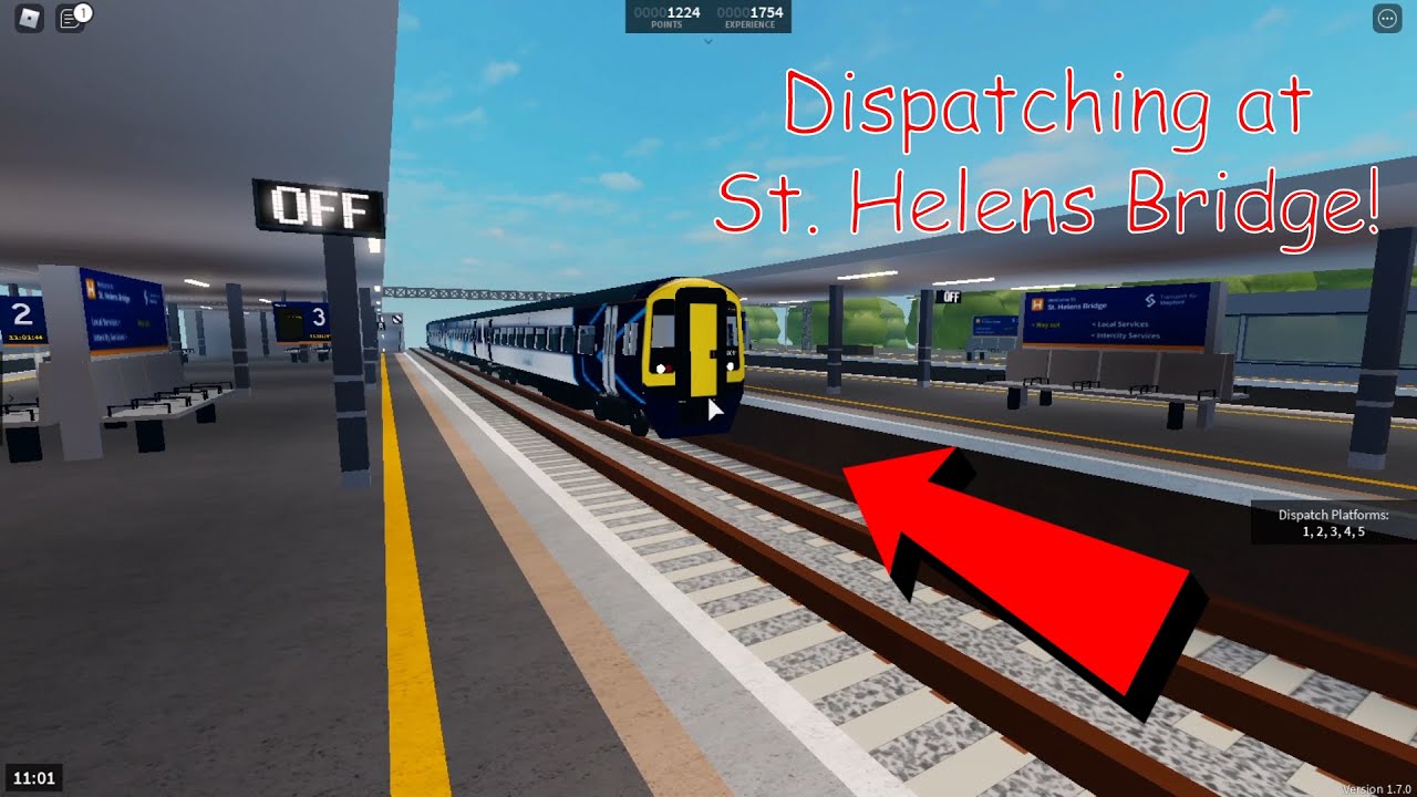 DISPATCHING AT ST. HELENS BRIDGE!! Roblox - Stepford County Railway
