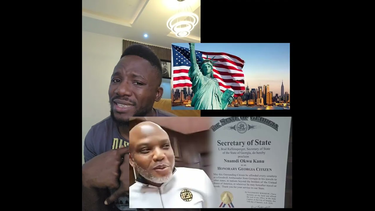 Nnamdi Kanu confered Honourary Citizen of Georgia in America