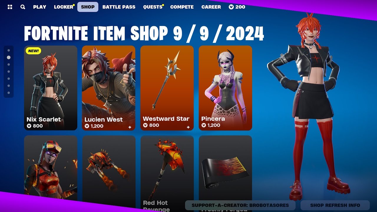 NEW SKIN + SNOW SUIT BLACK WIDOW! Fortnite item shop 9/9/2024